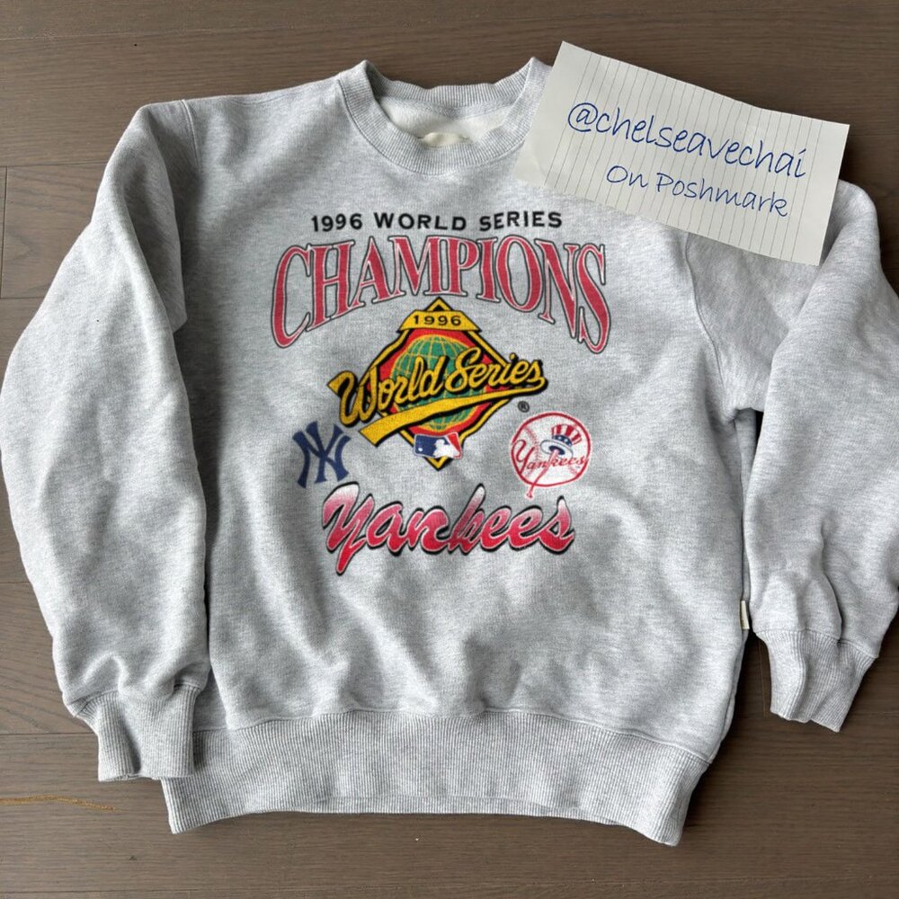 Vintage New York Yankees Baseball Sweatshirt 1996 World Series Champions Yankees